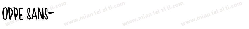oppe sans字体转换